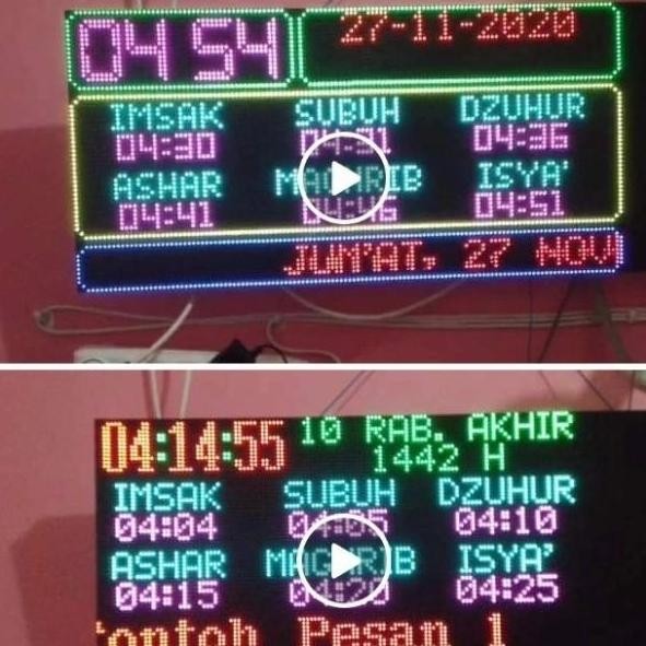 Diskon Kontroler LED RGB Wifi JWS 2x2 P5 - Controller Tartil MP3 Running Text