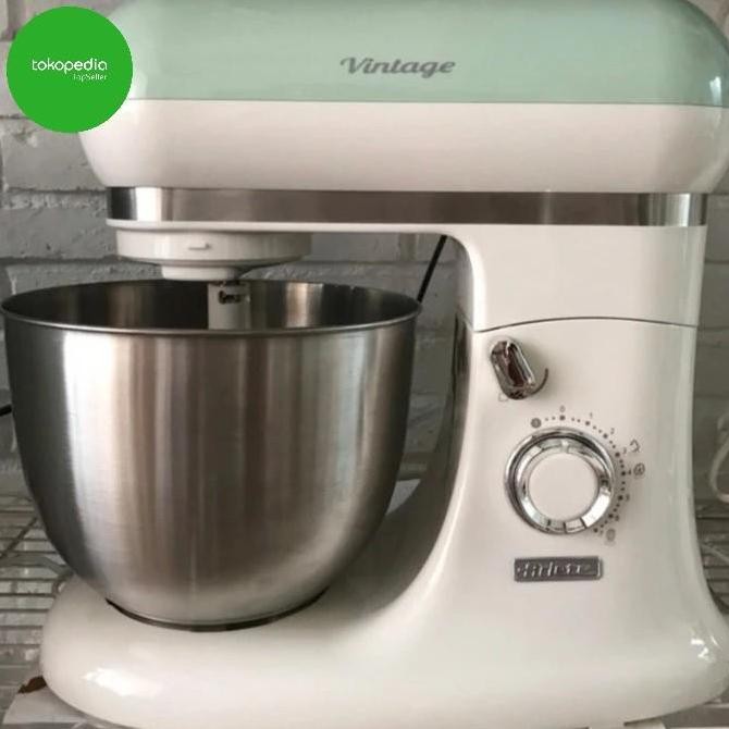 Mixer Adonan Roti 5.5L ARIETE Vintage Retro Desain Italy - Stand Mixer Roti Premium