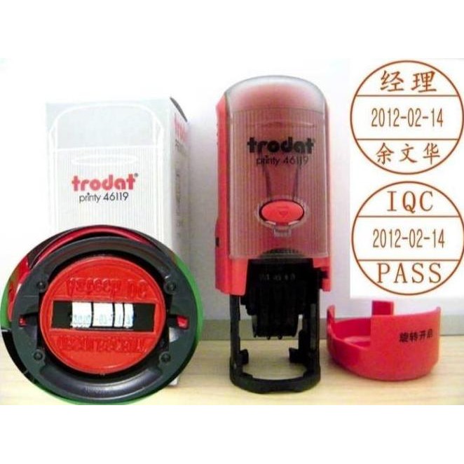 

Stempel Otomatis / Self Ink Trodat 46119 Dater / Custom Laser Trodat