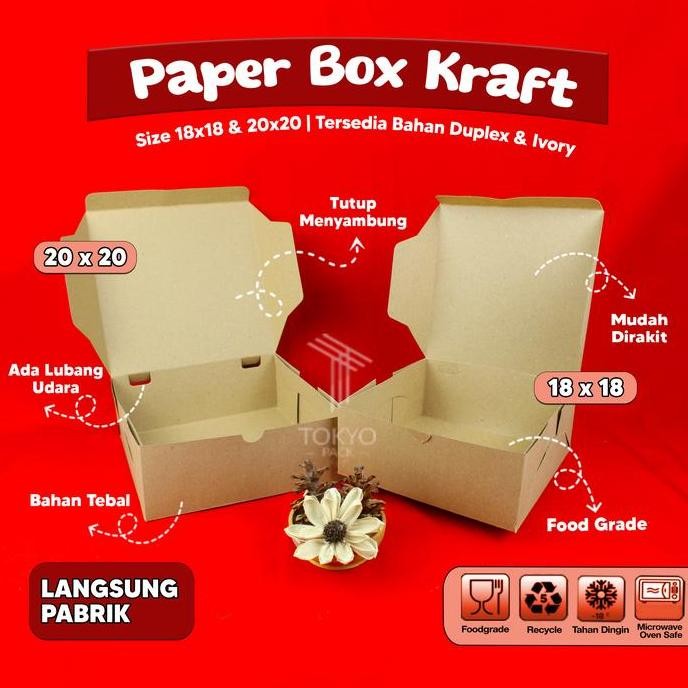 

Baru Dus Nasi 18X18 Tebal Box Catering Medium Ukuran Sedang Untuk Nasi Kotak