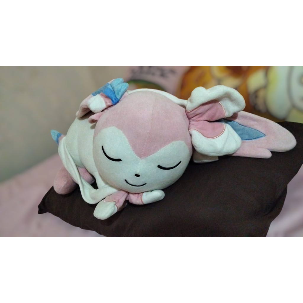 Boneka Sleeping Sylveon Suya Suya Original Gratis Sleeping Eevee