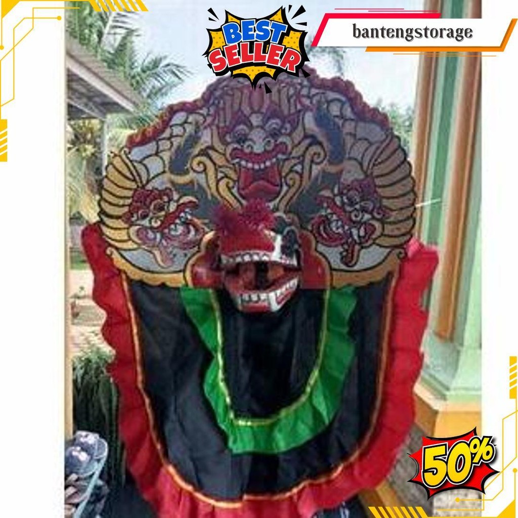 Barongan Devil Asli Kayu Caplok Murah Barongan Anak Uk 15 Cod