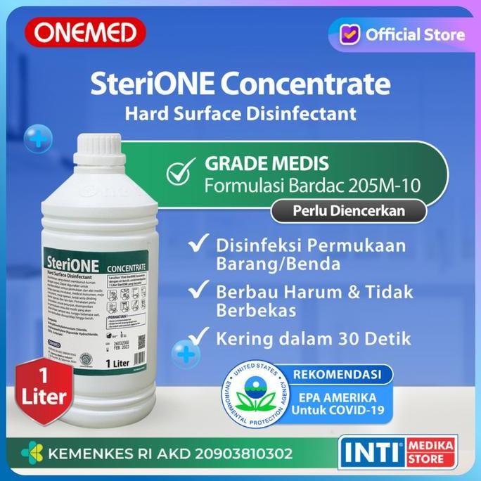 TERMURAH - ONEMED - SteriOne Concentrate 1 liter | Desinfektan 1 Liter