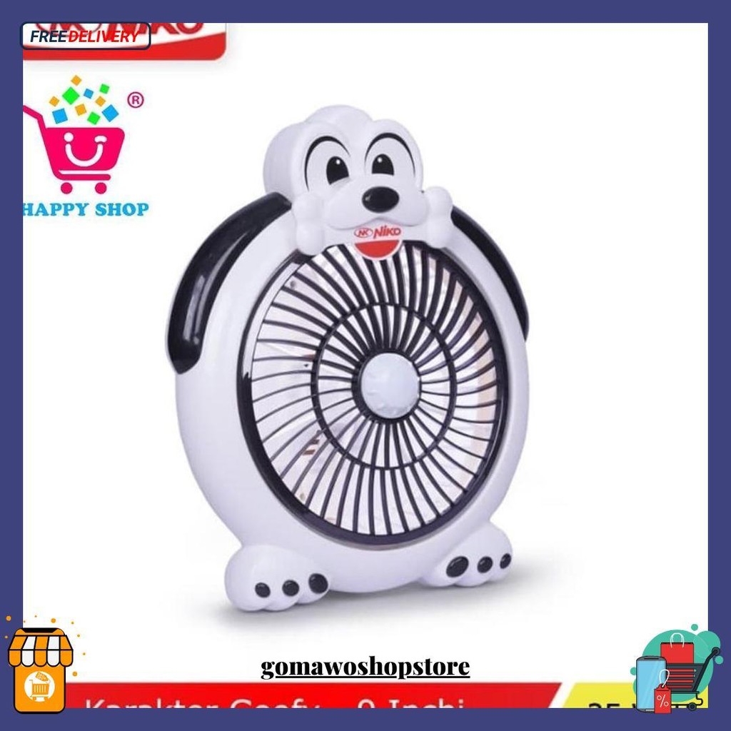 Niko Desk Fan 9" - Goofy / Kipas Angin Meja Original Produk