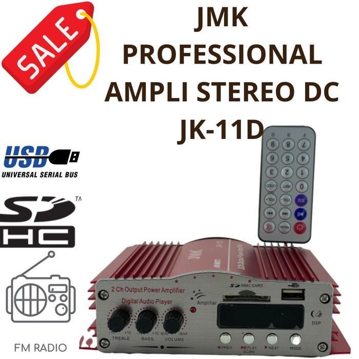 AMPLI MOBIL  AMPLIFIER MOBIL DC 12V JMK JK11D