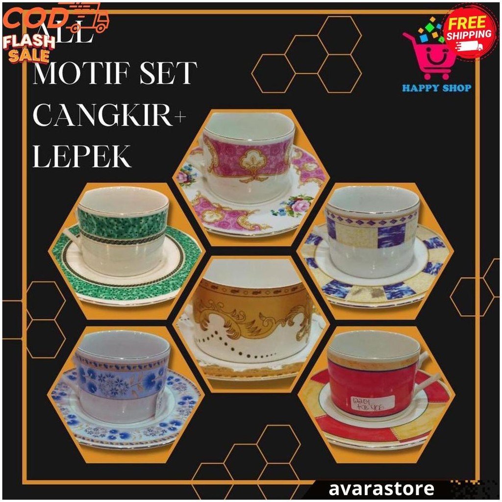 Sango Set Cup + Saucers 12201 Siap Kirim