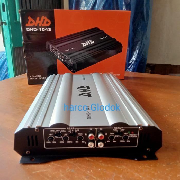 DHD -1043 Power mobil DHD berkualitas 4 Chanel Mosfet 2200 Watt DHD
