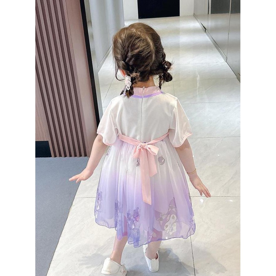 (Allthebest) Baju Gaun Dress Kuromi Rok Tutu Kostum Anak Perempuan Hanfu Cina Hanbok Pesta hanfu