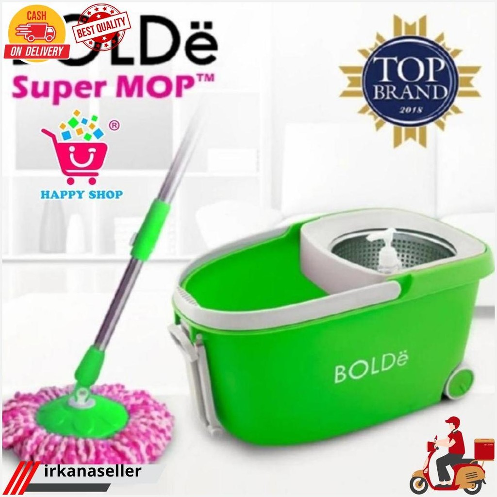 Bolde Super Mop Deluxe+ / Alat Pel + Roda Original Produk