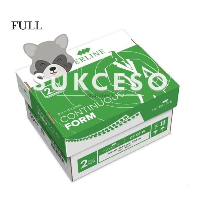 

BEBAS ONGKIR - Paperline PPL Continous Form 2 Ply Warna / Kertas CF K2 W