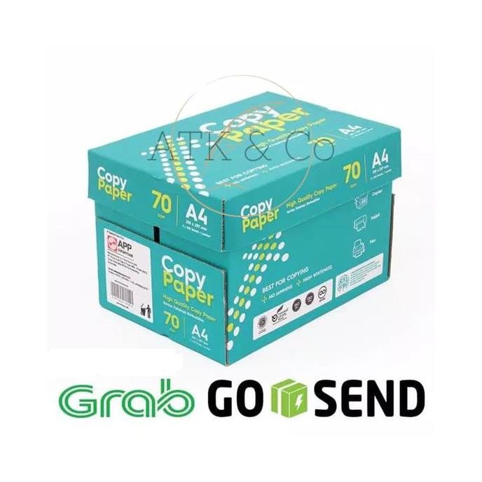 

NEW Kertas HVS A4 70gr Copy Paper 1 Dus - Khusus Gosend