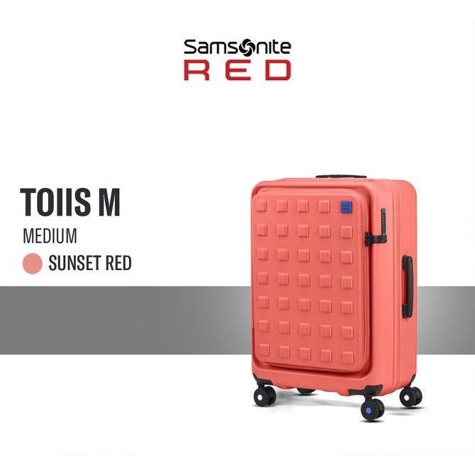 Samsonite Red Label Koper Hardcase Toiis M Medium 24 inch - Sunset Red