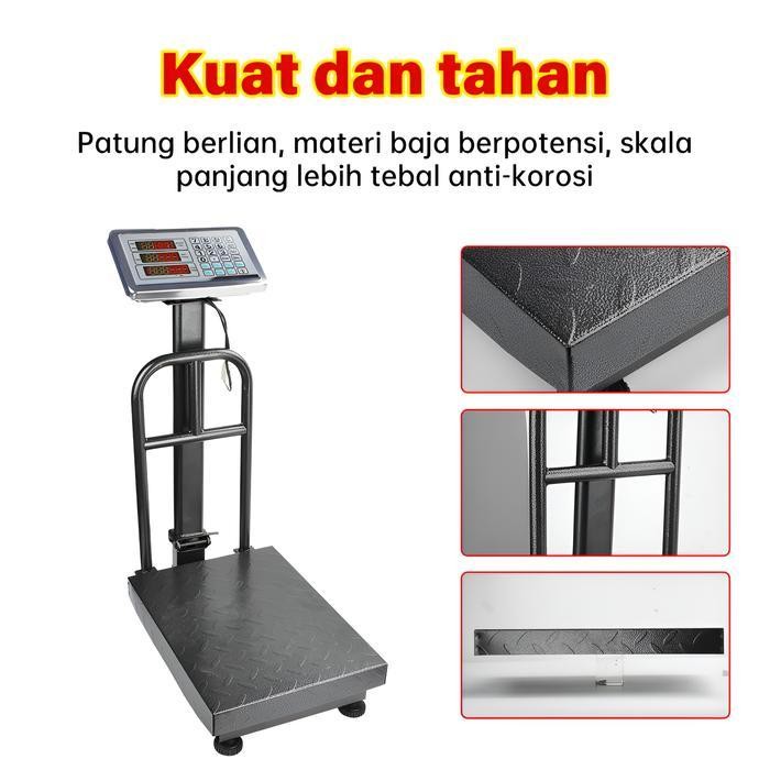 ATS Timbangan Duduk Digital200kg / Timbangan Barang / Timbangan Lantai 200 KG/Single Display Timbang
