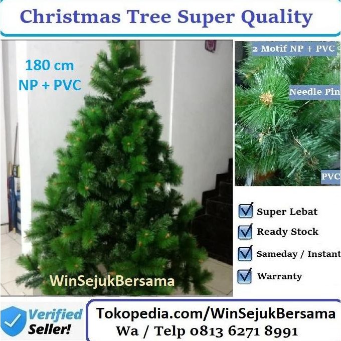 NEW Pohon Natal 80 cm / Pohon Natal .8 m / Pohon Natal 6 feet / 6 ft