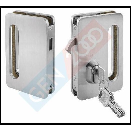 Kunci Sliding Pintu Kaca Double Glass Sliding Lock