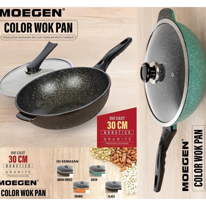 Moegen Wok 30 cm Marble Granite Serier