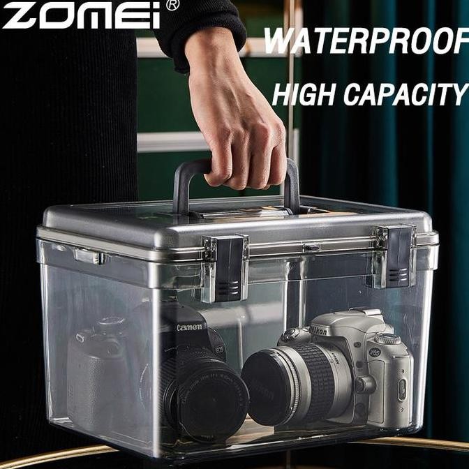 (New) Kotak Tahan Lembab Kamera Digital Dry Box Kamera 3 in 1 Set Free Silica Gel dan higrometer kua