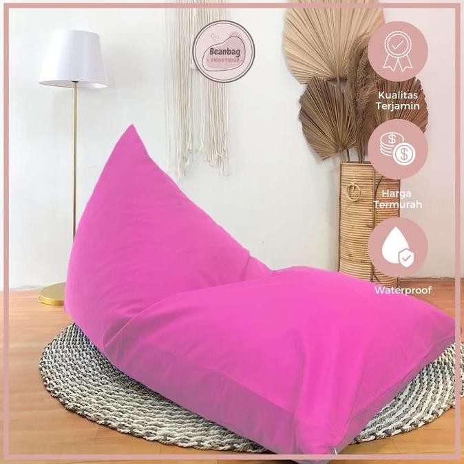 Bean Bag Waterproof Triangle Size Large Cover Only Kualitas Import