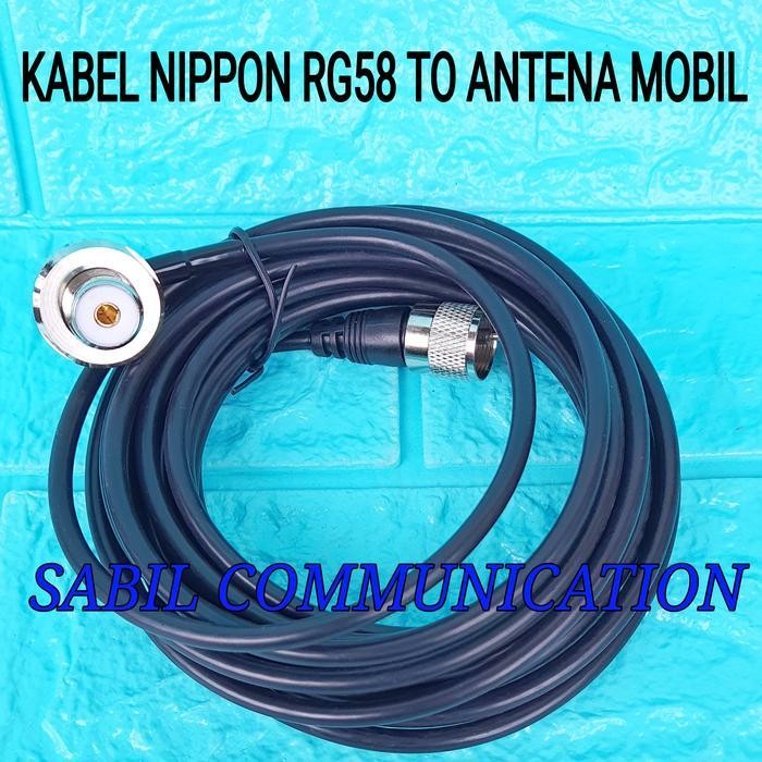 KABEL NIPON RG58 ANTENA RIG MOBIL CABLE NIPPON RG58 TO ANTENA MOBIL Terbaik Berkualitas