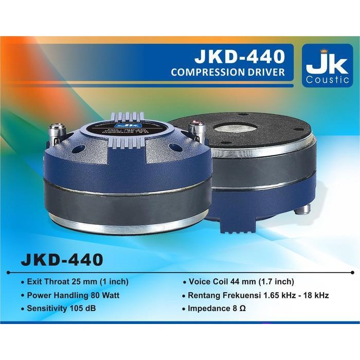 Driver JKD 440 JK Coustic Tweeter JKD 440