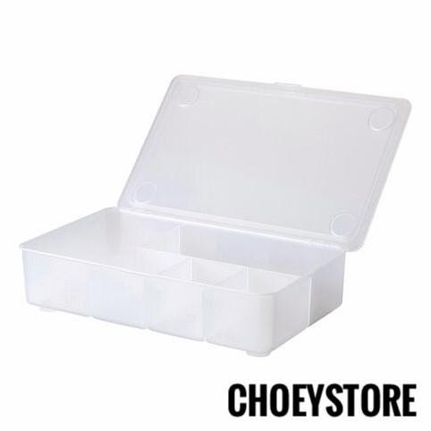 

Kotak Sekat Bening Tempat Pensil Box Aksesoris Transparan