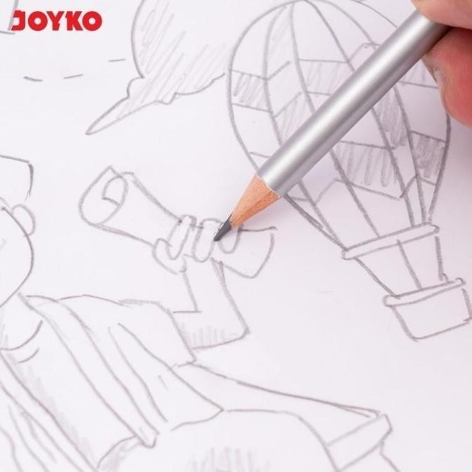 

Pencil Pensil Joyko P-8141 Silver 2B 1 Box 12 Pcs