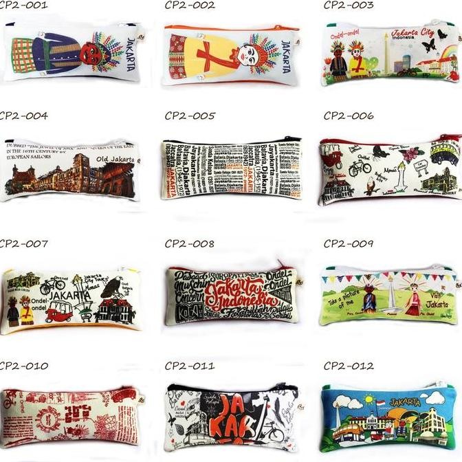 

Tempat Pensil Kanvas Oleh Oleh Khas Jakarta (Cp2)