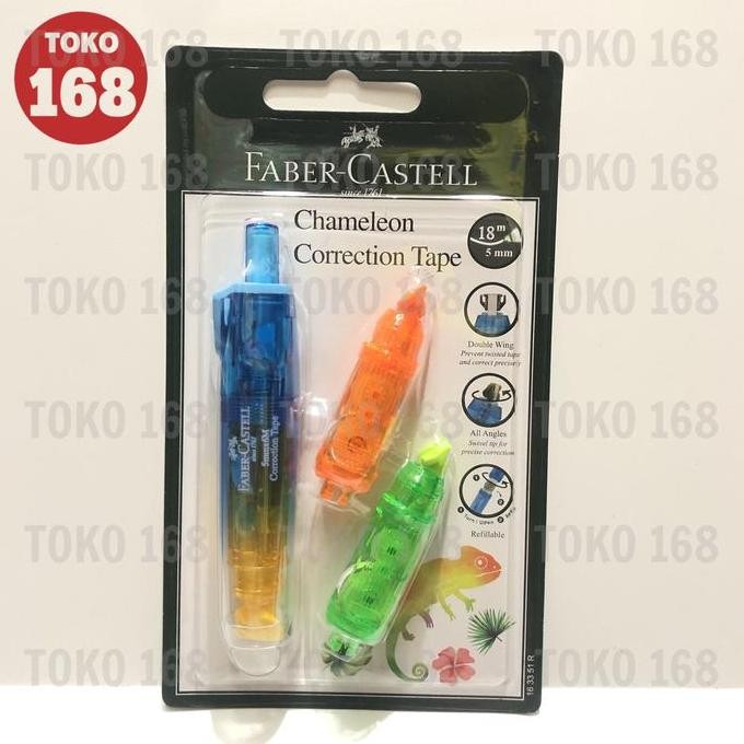 

Faber Castell Correction Tape/Tipex Kertas Chameleon + Refill (Set)