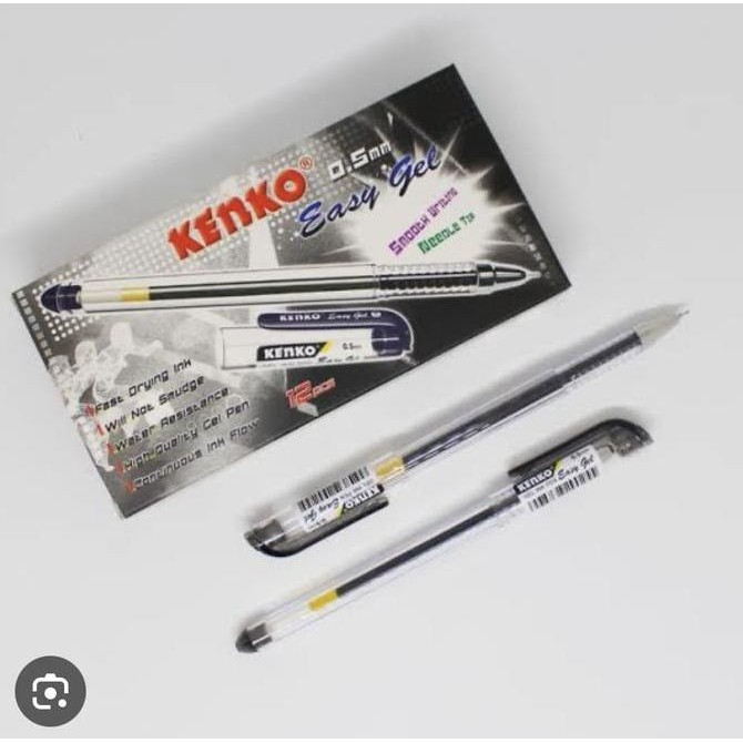 

Pen Kenko Easy Gel 0.5 Hitam 1 Lusin