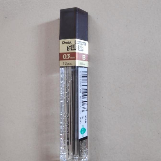 

Pentel Isi Pensil Mekanik 0.3 B 12Pcs
