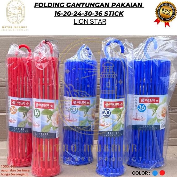 Folding Hanger Gantungan Baju Bulat Lion Star