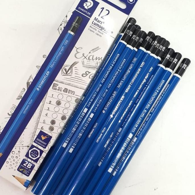 

Pensil 2B Staedler Mars Lumograph 2B 12Pcs