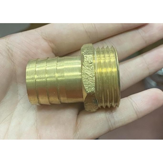 Nipple Kuningan Drat luar ke Selang 1" / Konektor kuningan