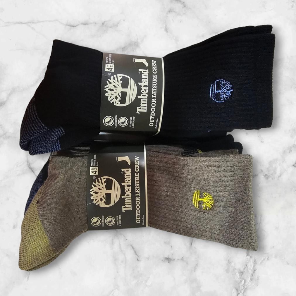 DR201>> Kaos kaki timberland original unisex dewasa tebal high crew cutting socks tinggi betis kaos 