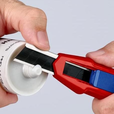 

Pisau Cutter 90 10 165 Bk Knipex Cutix Universal Knife