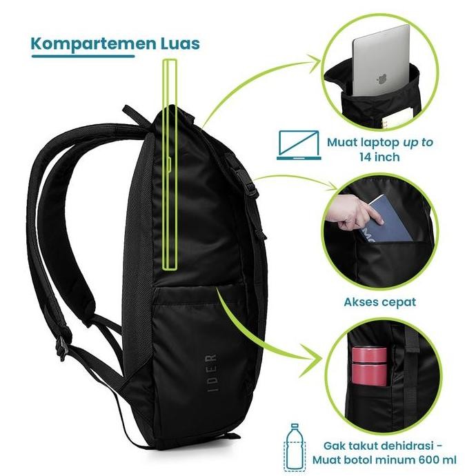Torch Tas Ransel Punggung Pria Wanita - Backpack Rain Cover Ider PBS