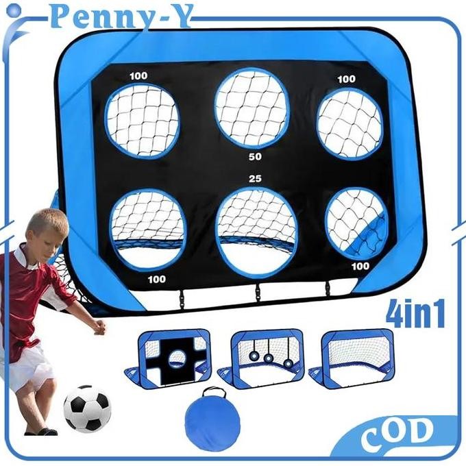 Gawang Sepak Bola Portable Latihan Sepakbola Gawang Bola Anak Gawang Lipat