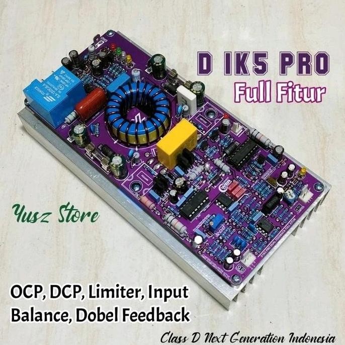 KIT D1K5 PRO FULL FITUR CLASS D 1K5 POWER AMPLIFIER ORIGINAL DAN TERPERCAYA