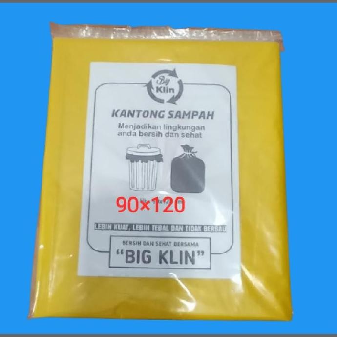 Kantong Plastik Sampah Besar 90120 Plastik Medis Kuning 12 Pcs