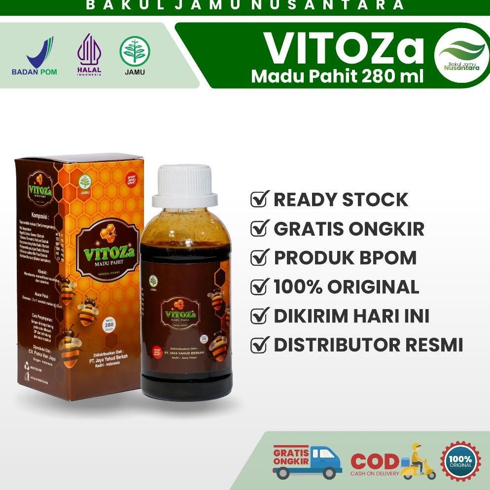 

(Terbaru) VITOZA Madu Pahit Herbal 280gr Obat Asam Urat, Diabetes, Stroke Ringan, Kolesterol, Kebas Kesemutan | Original BPOM (Terlaris)