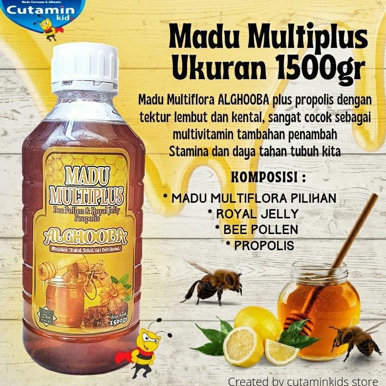 

(Terbaru) MADU HUTAN MULTIFLORA PROPOLIS ALGHOOBA 1500GR/ 1.5KG (Terlaris)
