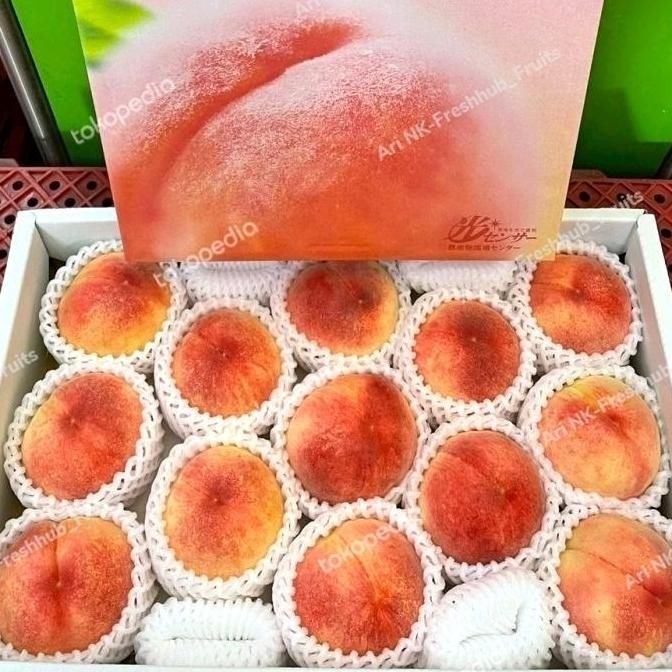 

Buah Peach Momo Premium Jepang | Japanese Momo Peach Fresh Import 1box
