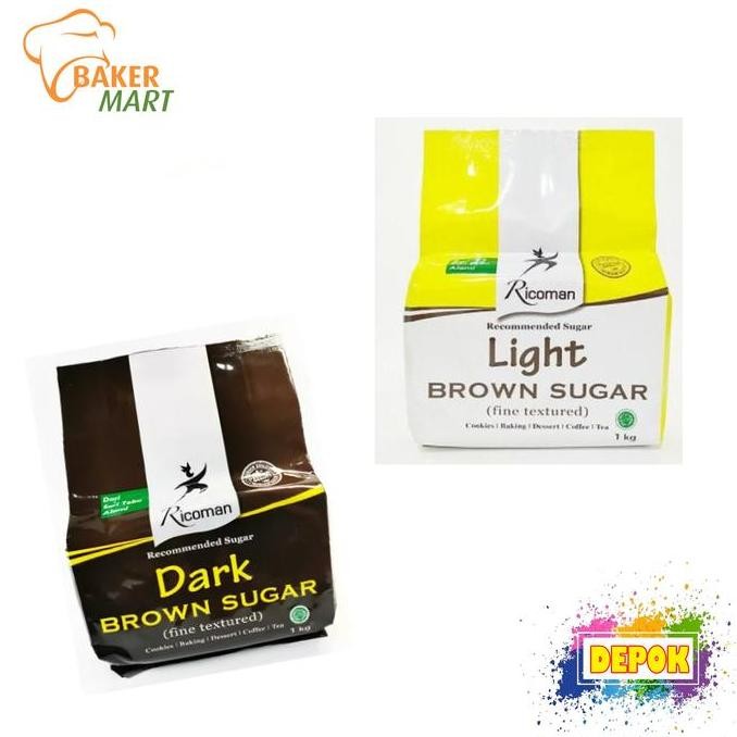 

Baru Ricoman Brown Sugar 1kg - Gula Merah Lembut untuk Kue & Minuman by Bakermart