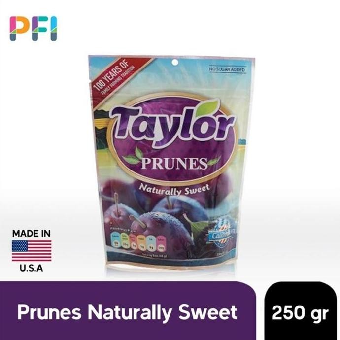 

Taylor Prunes Naturally Sweet 250G - Buah Plum Kering