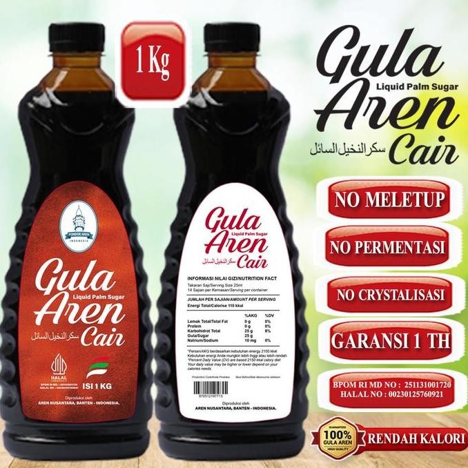 

Baru Gula Aren Cair Murni 1kg Grade A - Palm Sugar Asli Pondok Aren BPOM