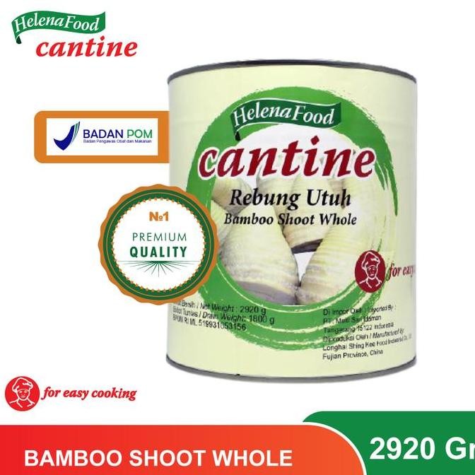 

Cantine Bamboo Shoot Whole - Rebung Utuh Kaleng 2920 g