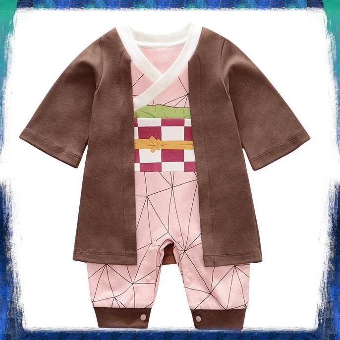 (Allthebest) Baju Bayi Anime Jumper Premium Demon Slayer Nezuko Kamado