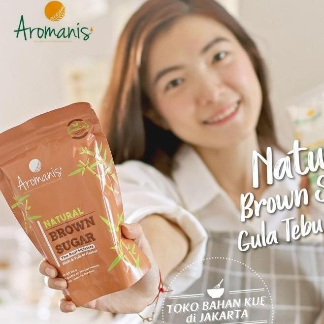 

Baru Aromanis Brown Sugar 250gr - Gula Tebu Organik Molases Asli