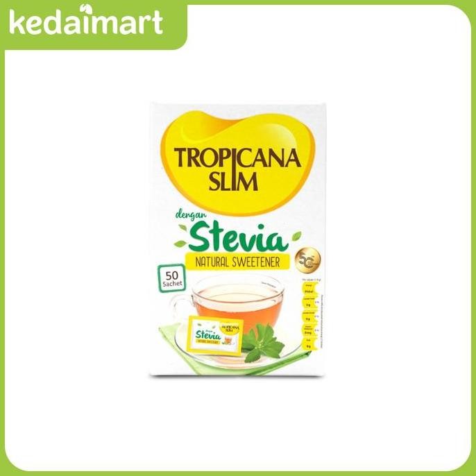 

Baru Tropicana Slim Sweetener Stevia 50 Sachet Pemanis Alami untuk Diet