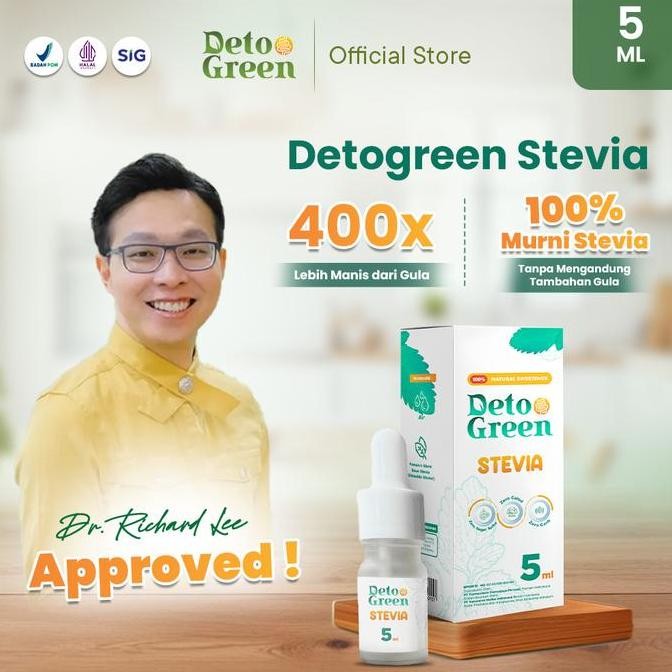 

Baru DetoGreen Stevia 15ml Pemanis Tetes Pengganti Gula untuk Makanan & Minuman